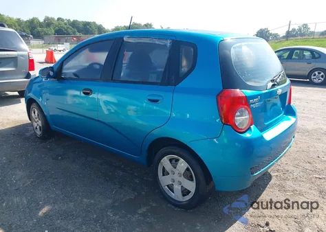 2009 Chevrolet Aveo Lt z USA, uszkodzony, nr VIN KL1TD66E79B617170